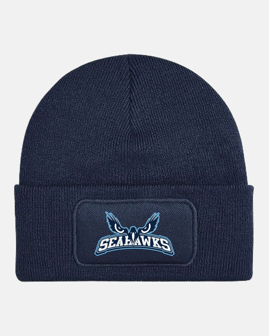 Diamond Pride Patch Beanie "Kiel Seahawks", Eyes & Script, navy blau