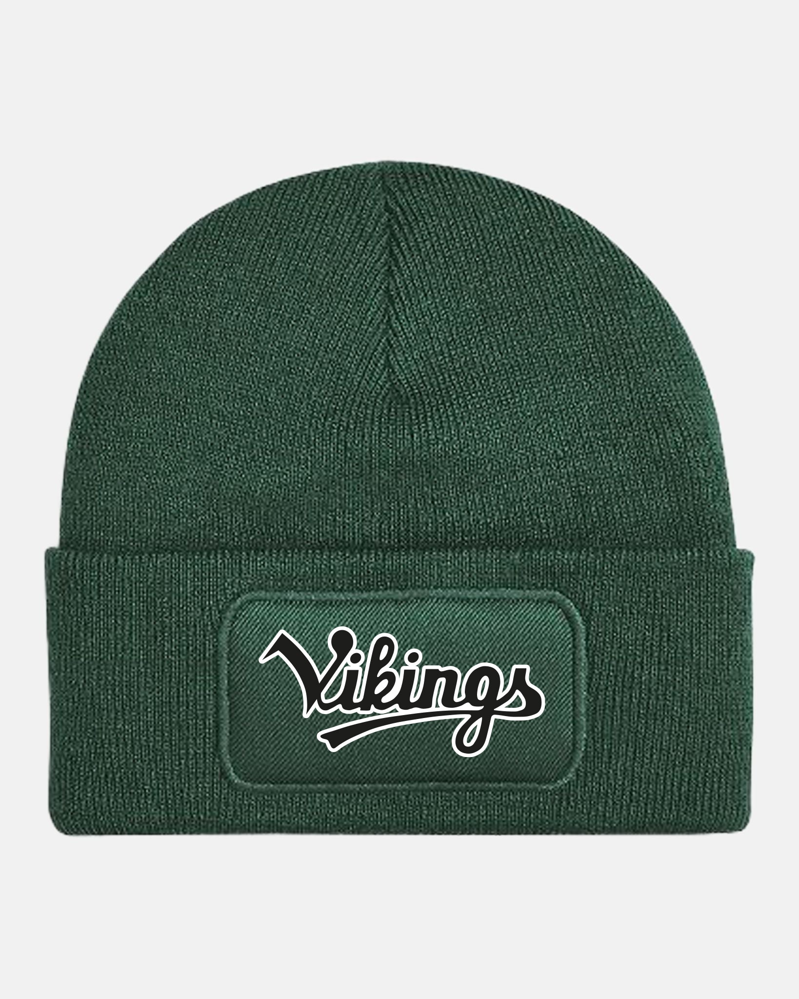 Diamond Pride Patch Beanie „Kufstein Vikings“, Script, dunkelgrün
