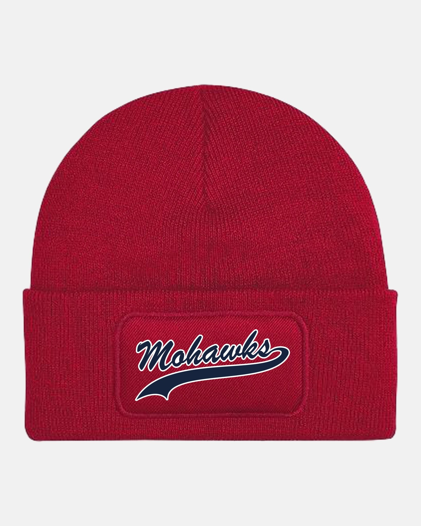Diamond Pride Patch Beanie "Nagold Mohawks", Script, rot