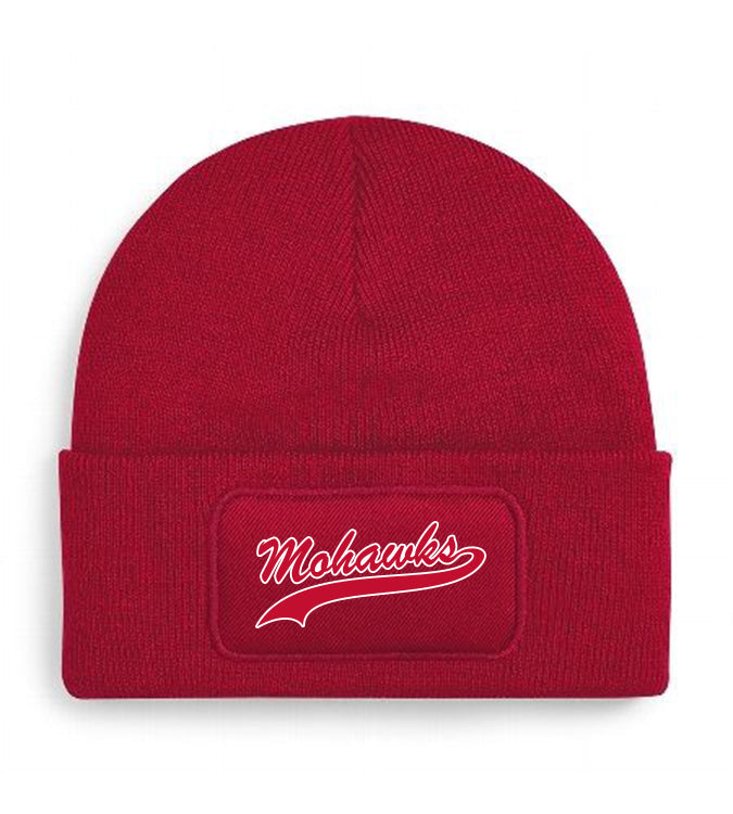 Diamond Pride Patch Beanie "Nagold Mohawks", Script, rot