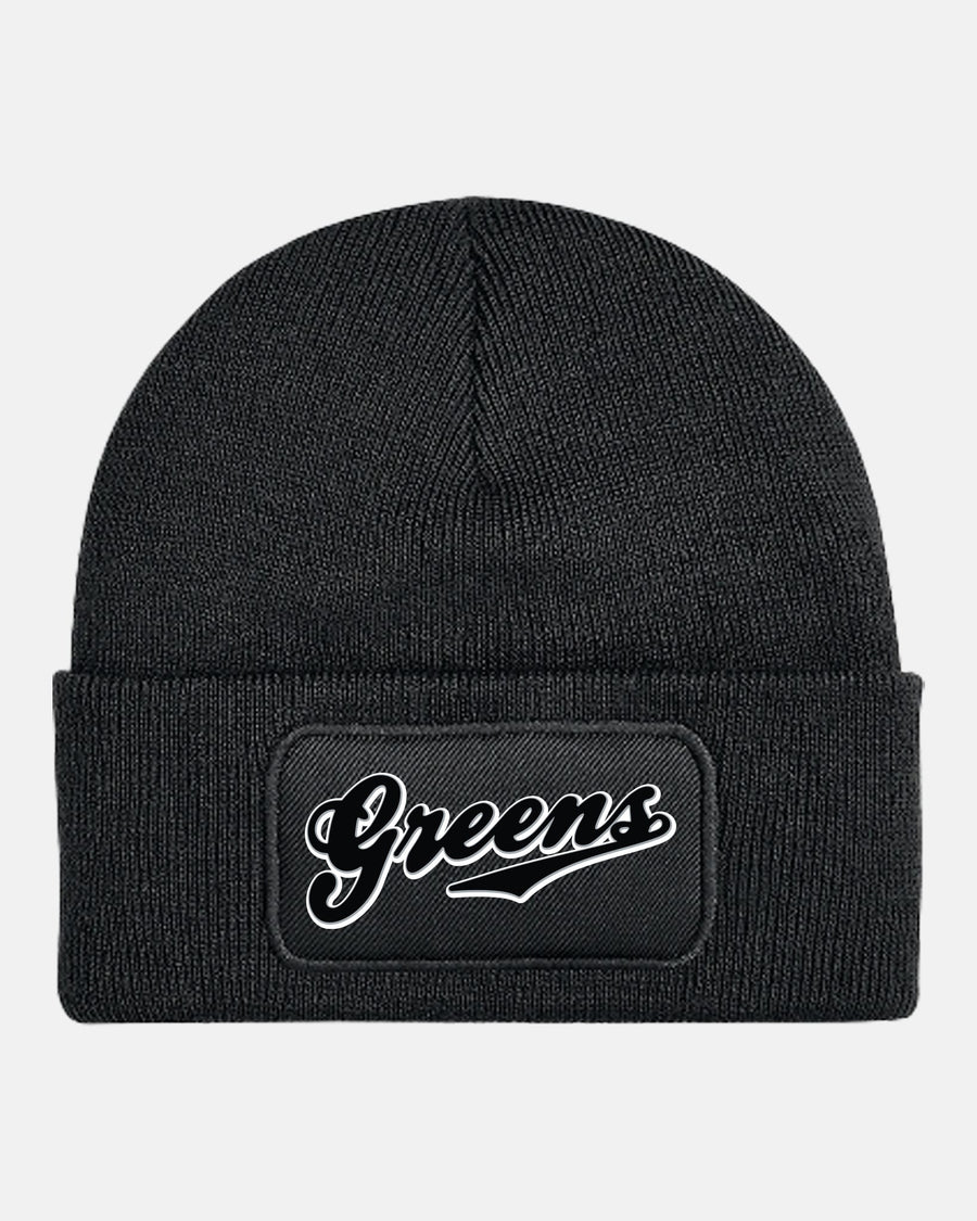 Diamond Pride Patch Beanie "Niederlamitz Greens", Logo, schwarz