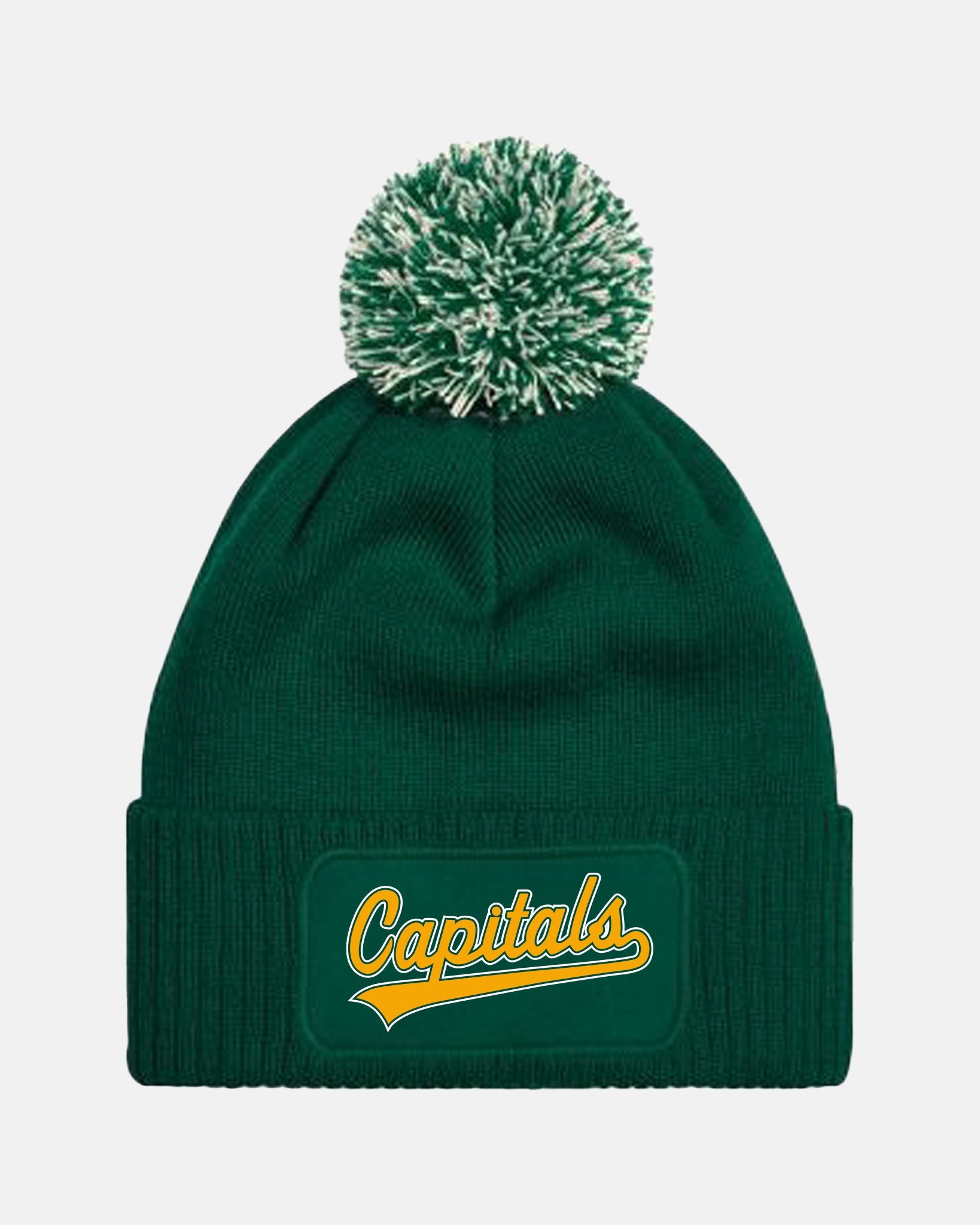 Diamond Pride PomPom Patch Beanie "Bonn Capitals", Script, dunkelgrün