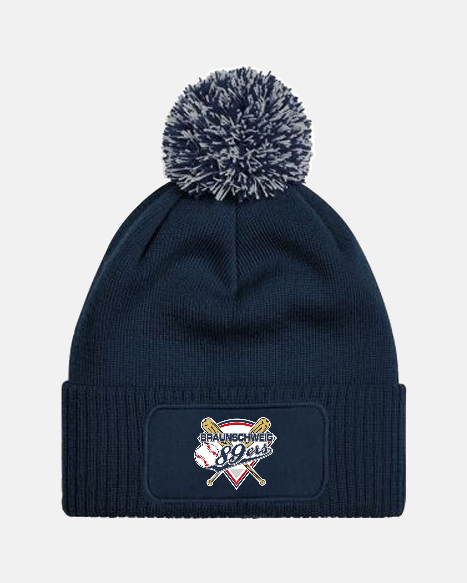 Diamond Pride PomPom Patch Beanie "Braunschweig 89ers", Primary Logo, navy blau