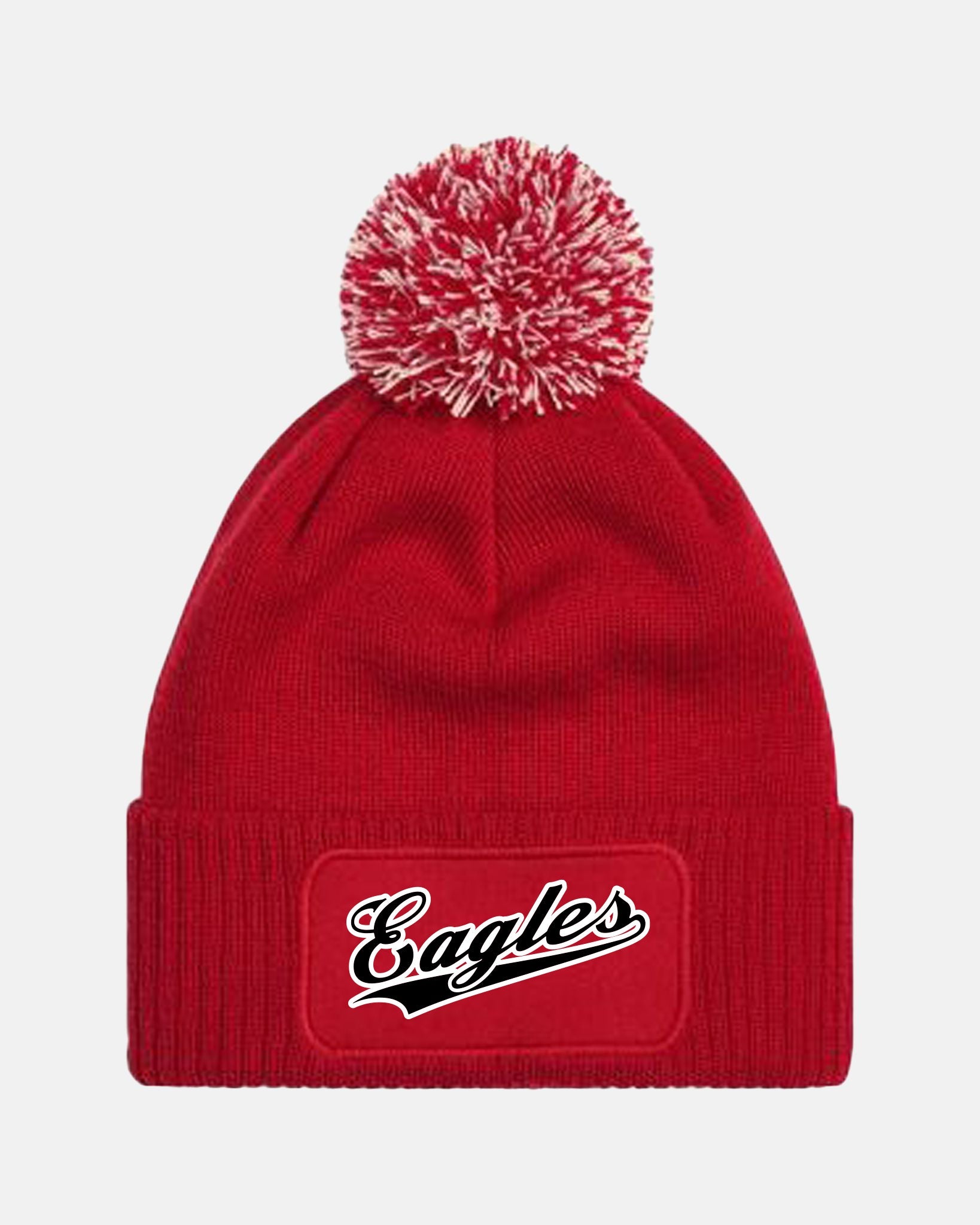Diamond Pride PomPom Patch Beanie "Frankfurt Eagles", Eagles, rot