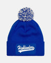 Diamond Pride PomPom Patch Beanie "Gramastetten Highlanders", Highlanders, royal blau