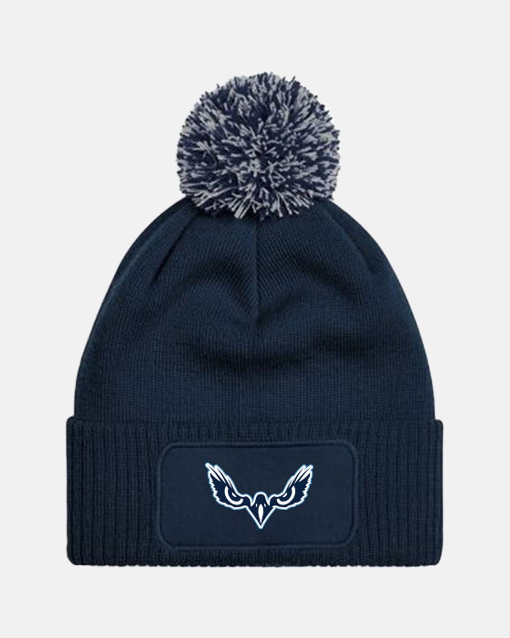 Diamond Pride PomPom Patch Beanie "Kiel Seahawks", Eyes, navy blau