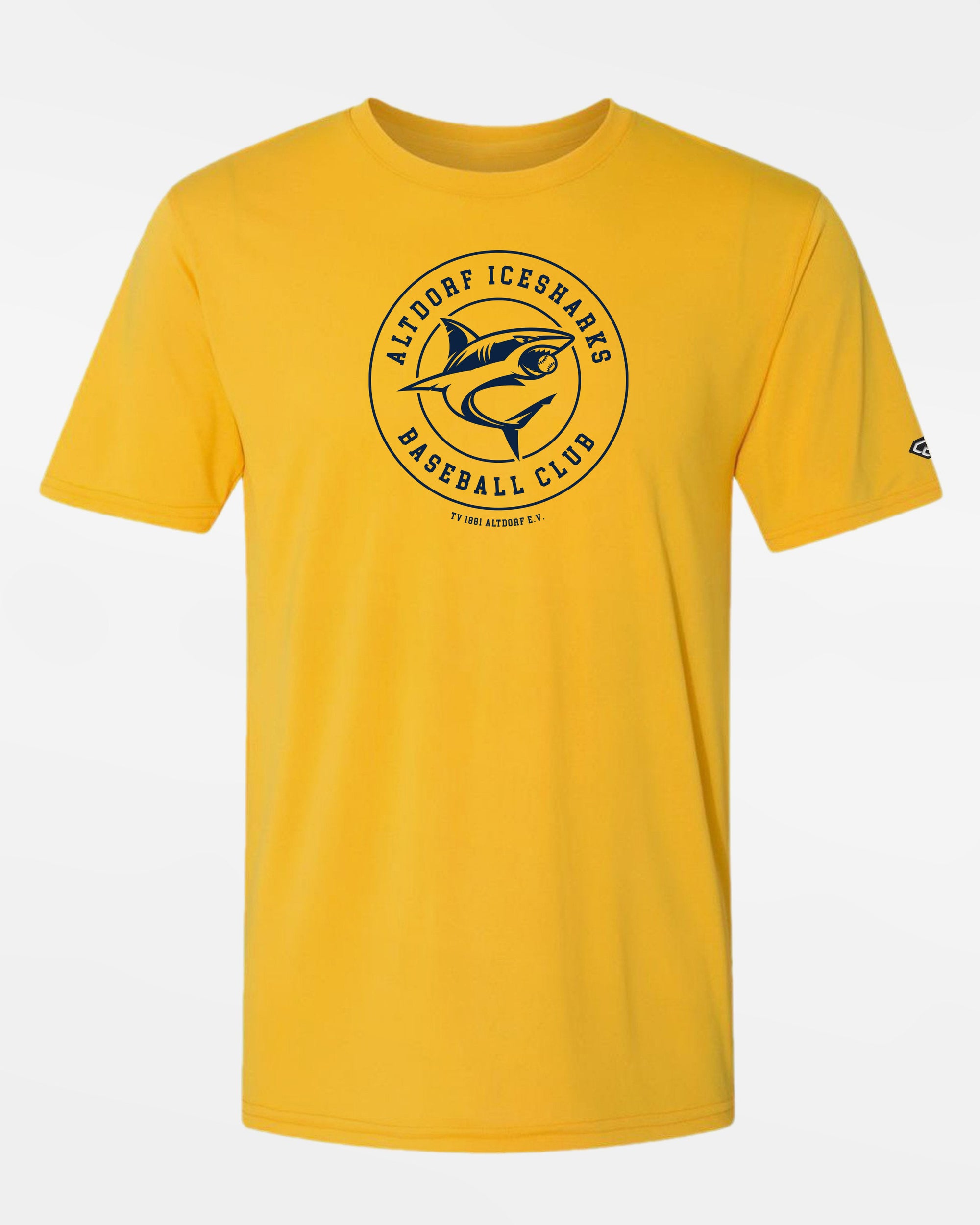 Diamond Pride Premium Functional T-Shirt 2.0 "Altdorf Icesharks", Crest, gelb-DIAMOND PRIDE