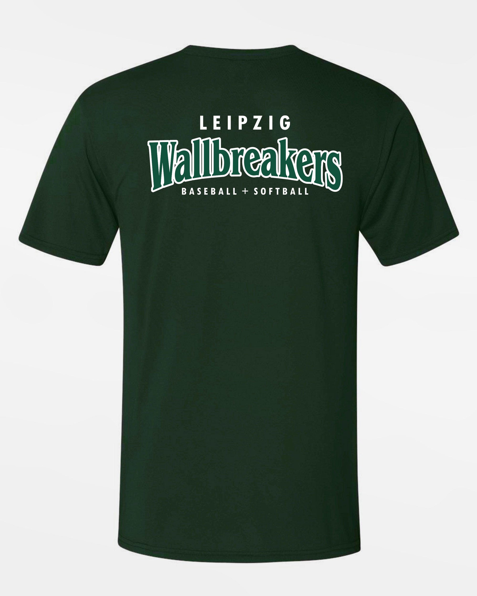 Diamond Pride Premium Functional T-Shirt 2.0 "Leipzig Wallbreakers", Crest & Primary Logo, dunkelgrün-DIAMOND PRIDE