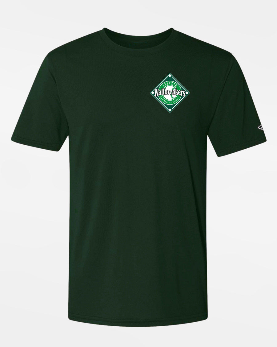 Diamond Pride Premium Functional T-Shirt 2.0 "Leipzig Wallbreakers", Crest & Primary Logo, dunkelgrün-DIAMOND PRIDE