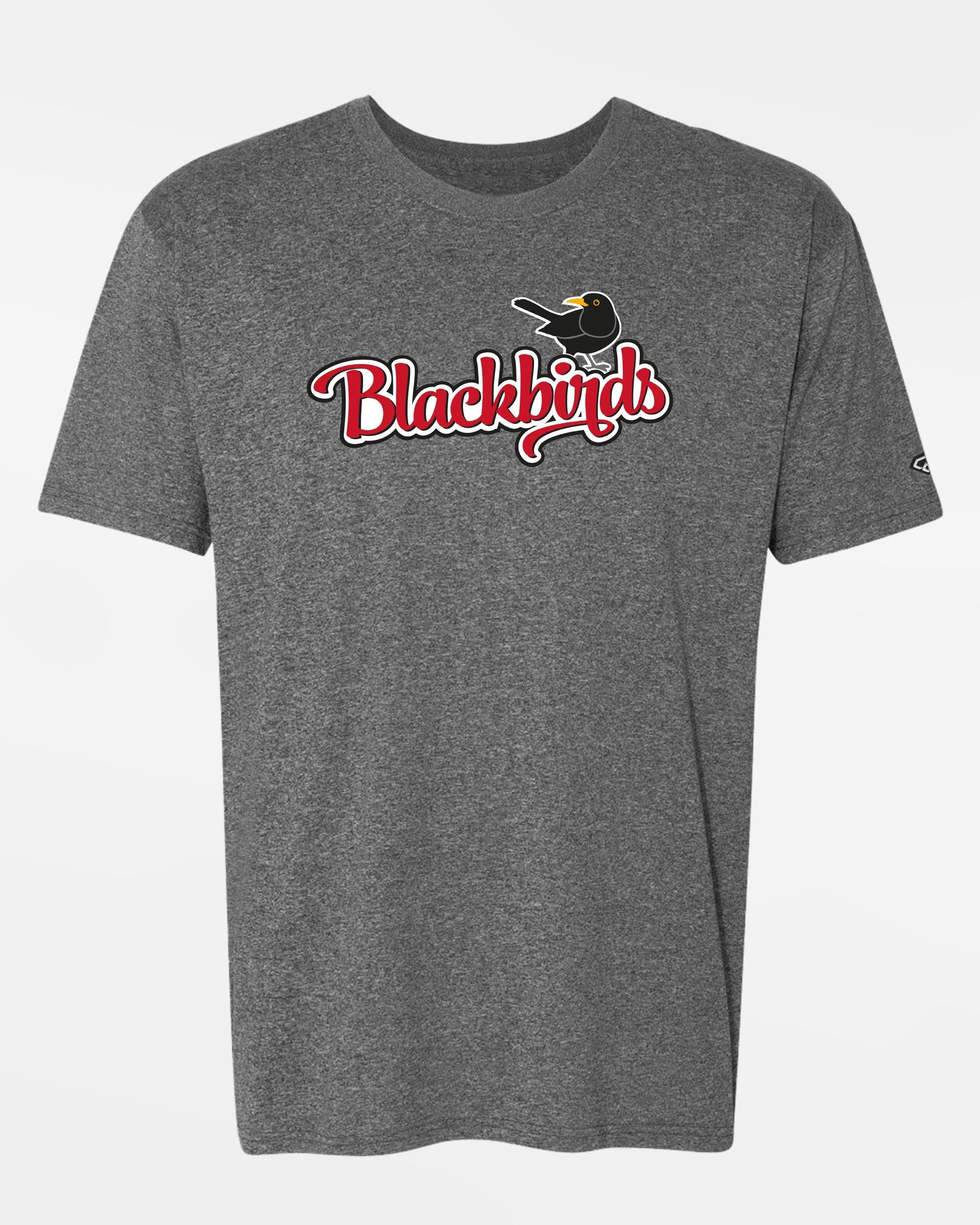 Diamond Pride Premium Functional T-Shirt 2.0 "Wolfsburg Blackbirds", Bird, heather dunkelgrau-DIAMOND PRIDE