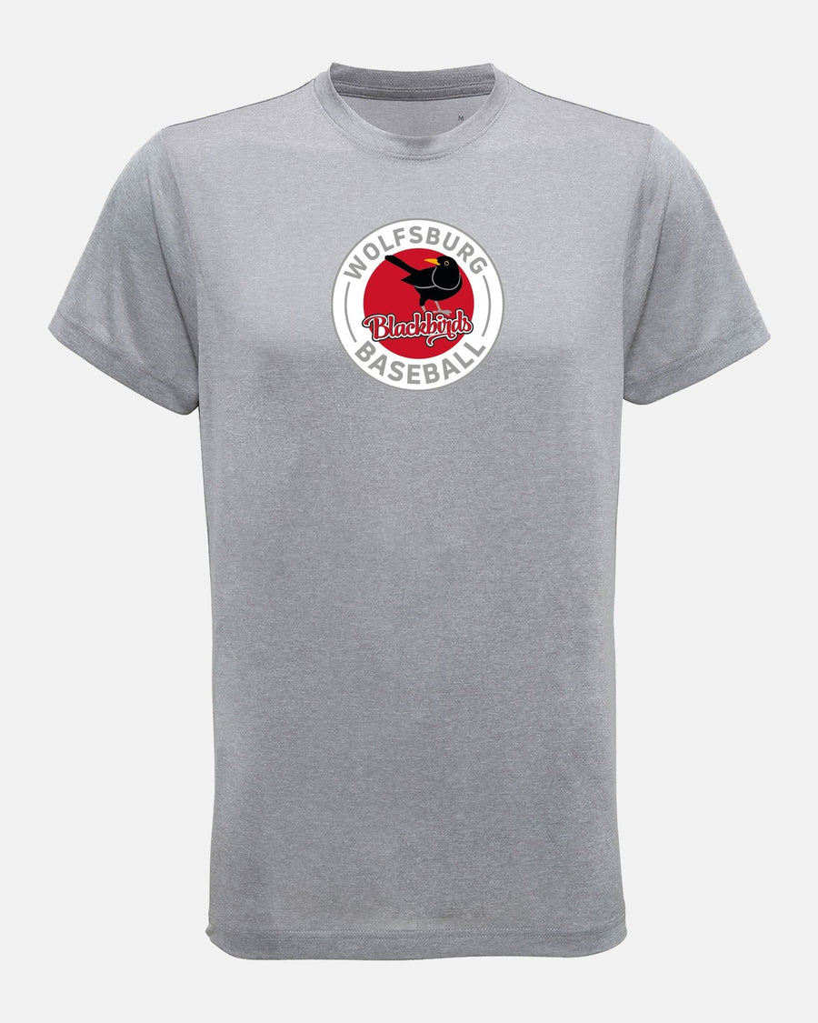 Diamond Pride Premium Functional T-Shirt 2.0 "Wolfsburg Blackbirds", Crest, heather grau