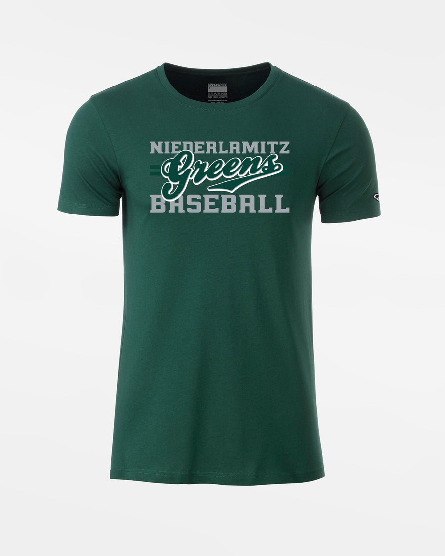 Diamond Pride Premium Light T-Shirt "Niederlamitz Greens", Primary Logo, dunkelgrün-DIAMOND PRIDE
