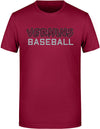 Diamond Pride Premium Light T-Shirt "Wesseling Vermins", Old Vermins Baseball, maroon-rot-DIAMOND PRIDE