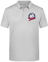 Diamond Pride Premium Polo-Shirt "Nagold Mohawks", Crest, heather grau-DIAMOND PRIDE