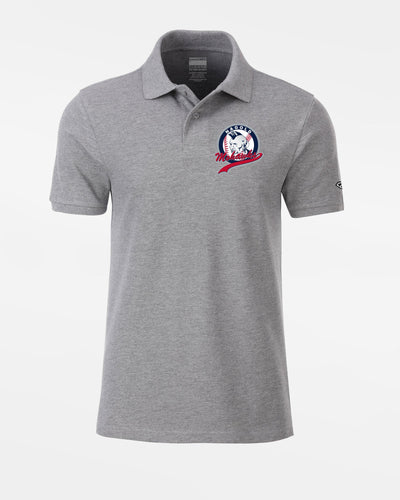 Diamond Pride Premium Polo-Shirt "Nagold Mohawks", Crest, heather grau-DIAMOND PRIDE