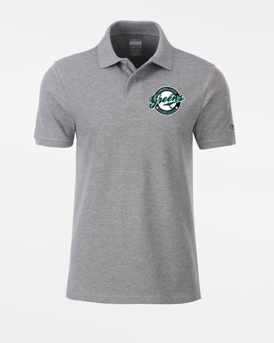 Diamond Pride Premium Polo-Shirt "Niederlamitz Greens", Crest, heather grau-DIAMOND PRIDE