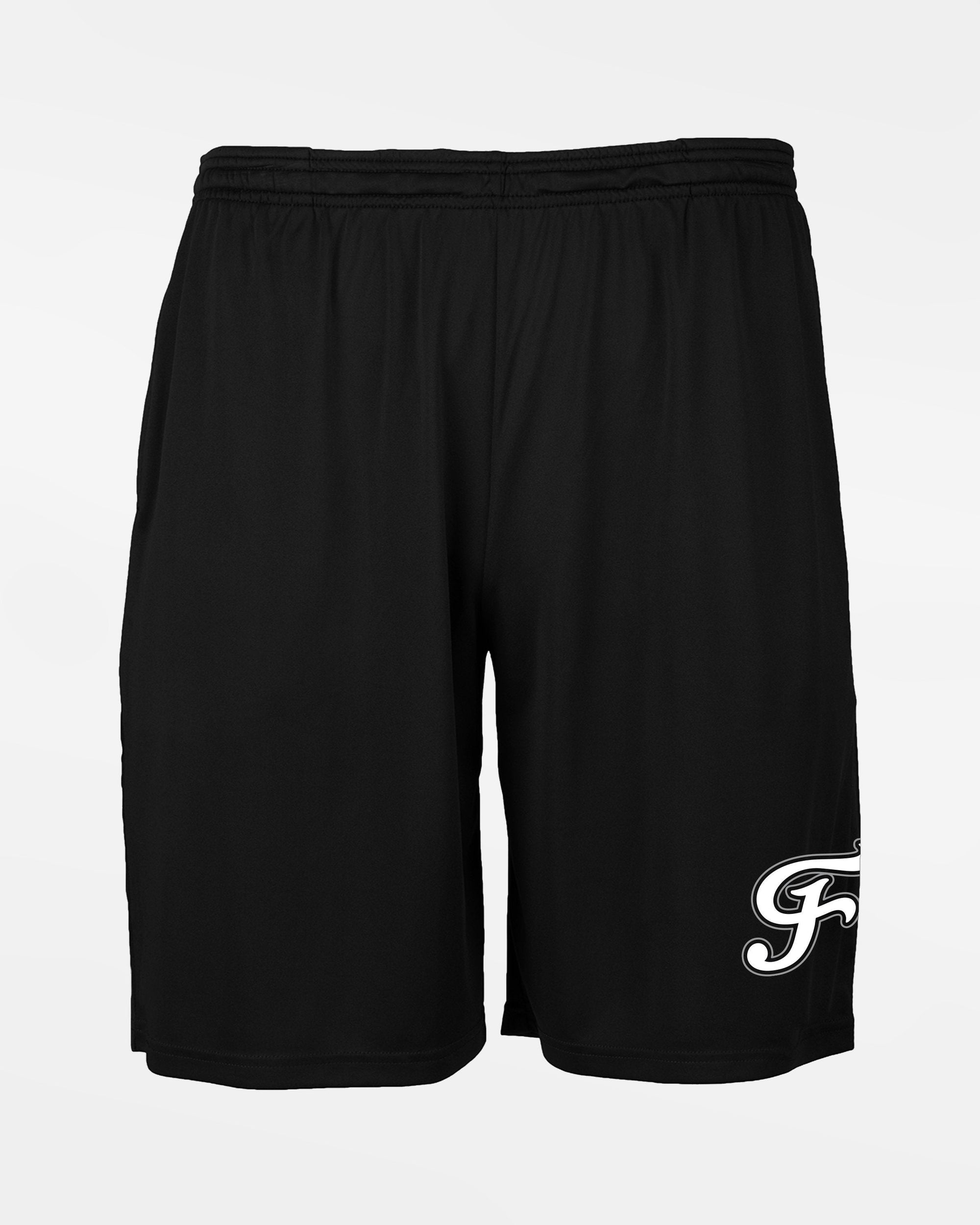 Diamond Pride Stretch-Performance Short mit Taschen "Freising Grizzlies", F, schwarz-DIAMOND PRIDE
