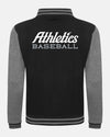 Diamond Pride Varsity College Jacke "Attnang Athletics", A & Athletics Baseball, schwarz-dunkelgrau-DIAMOND PRIDE