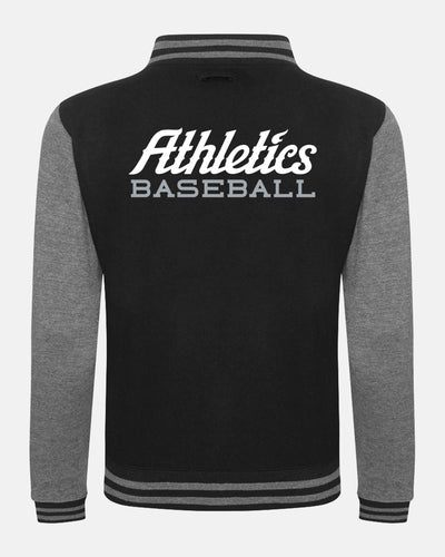 Diamond Pride Varsity College Jacke "Attnang Athletics", A & Athletics Baseball, schwarz-dunkelgrau-DIAMOND PRIDE
