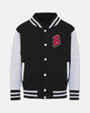 Diamond Pride Varsity College Jacke "Bremen Dockers", B & Script, schwarz-heather grau-DIAMOND PRIDE