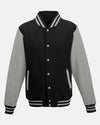 Diamond Pride Varsity College Jacke "Hard Bulls", schwarz-heather grau (Copy)-DIAMOND PRIDE