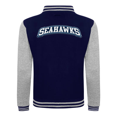 Diamond Pride Varsity College Jacke "Kiel Seahawks", K, navy blau - heather grau-DIAMOND PRIDE