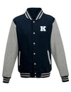 Diamond Pride Varsity College Jacke "Kiel Seahawks", K, navy blau - heather grau-DIAMOND PRIDE