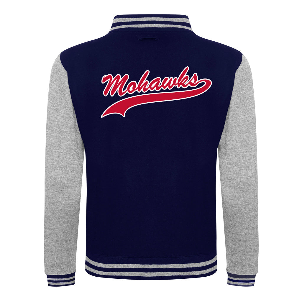 Diamond Pride Varsity College Jacke "Nagold Mohawks", M & Mohawks, navy blau - heather grau-DIAMOND PRIDE