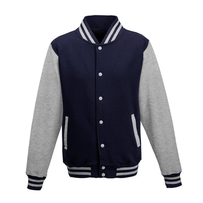 Diamond Pride Varsity College Jacke, navy blau-heather grau-DIAMOND PRIDE