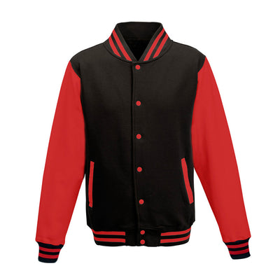 Diamond Pride Varsity College Jacke, schwarz-rot-DIAMOND PRIDE