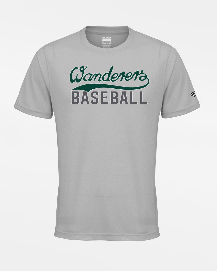 Diamond Pride Basic Functional T-Shirt "Herrenberg Wanderers", Baseball, grau