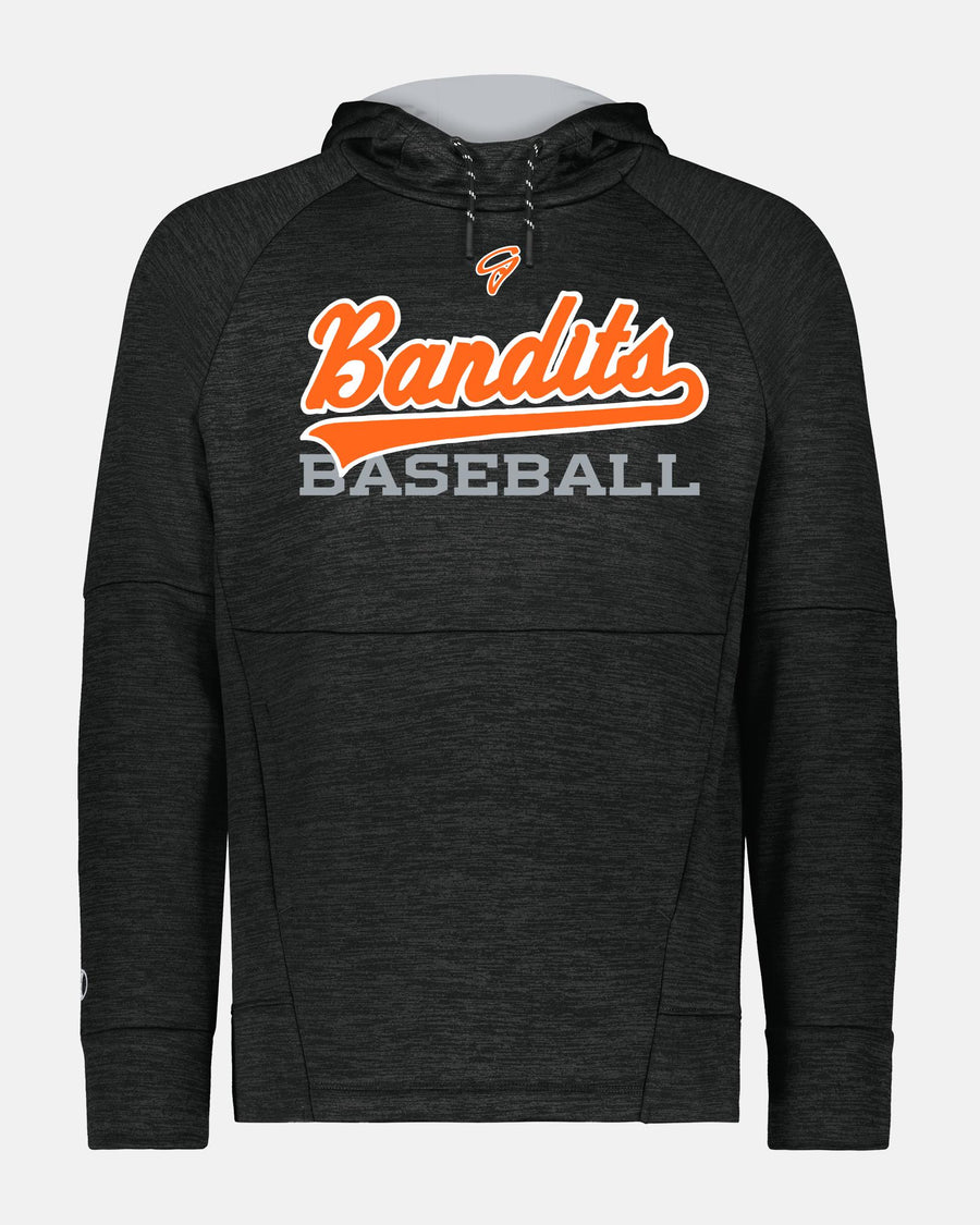 Holloway All-Pro Performance Fleece Hoodie "Gröbenzell Bandits", Baseball, heather schwarz-DIAMOND PRIDE