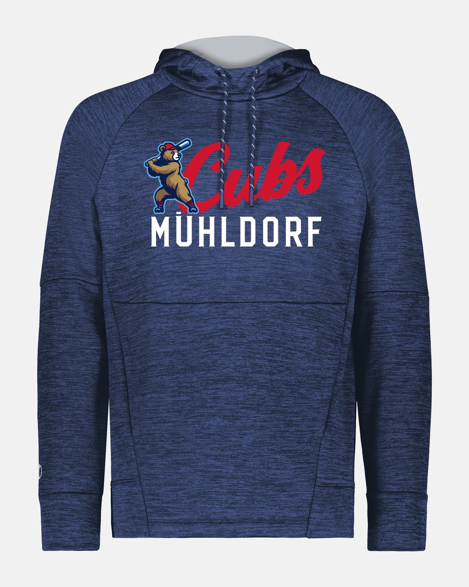 Holloway All-Pro Performance Fleece Hoodie "Mühldorf Cubs", Primary Logo, heather navy blau-DIAMOND PRIDE