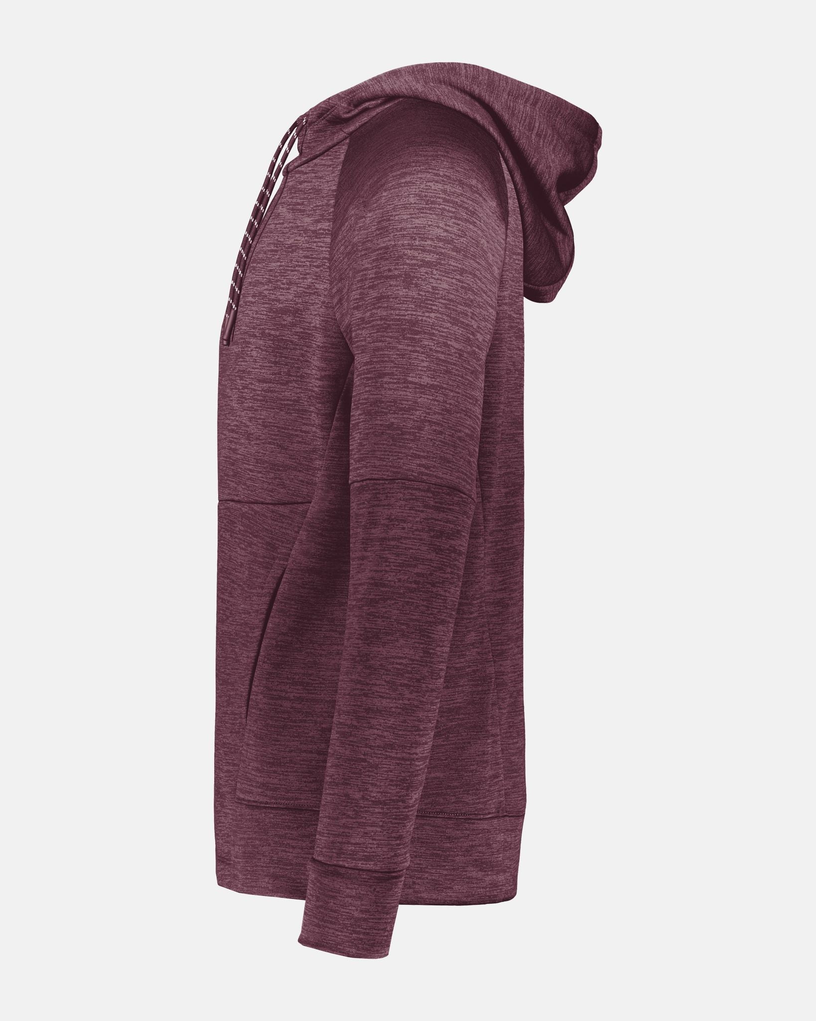 Holloway All-Pro Performance Fleece Hoodie, heather maroon-rot-DIAMOND PRIDE