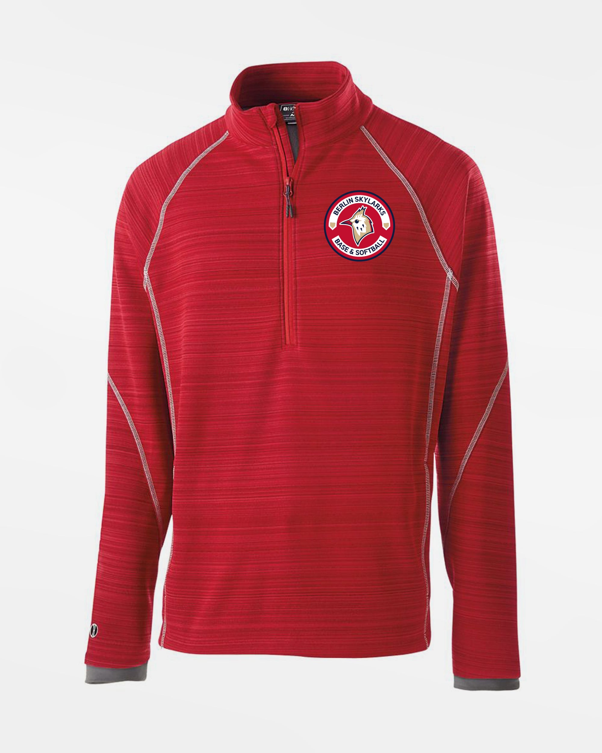 Holloway Deviate Warmup Pullover "Berlin Skylarks", Crest, rot-DIAMOND PRIDE