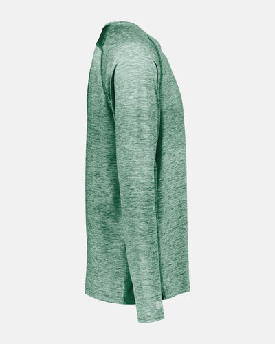 Holloway Longsleeve Coolcore® Shirt, heather dunkelgrün-DIAMOND PRIDE