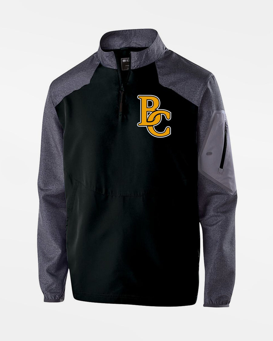 Holloway Raider Warmup Longsleeve Pullover "Bonn Capitals", BC, schwarz-grau-DIAMOND PRIDE