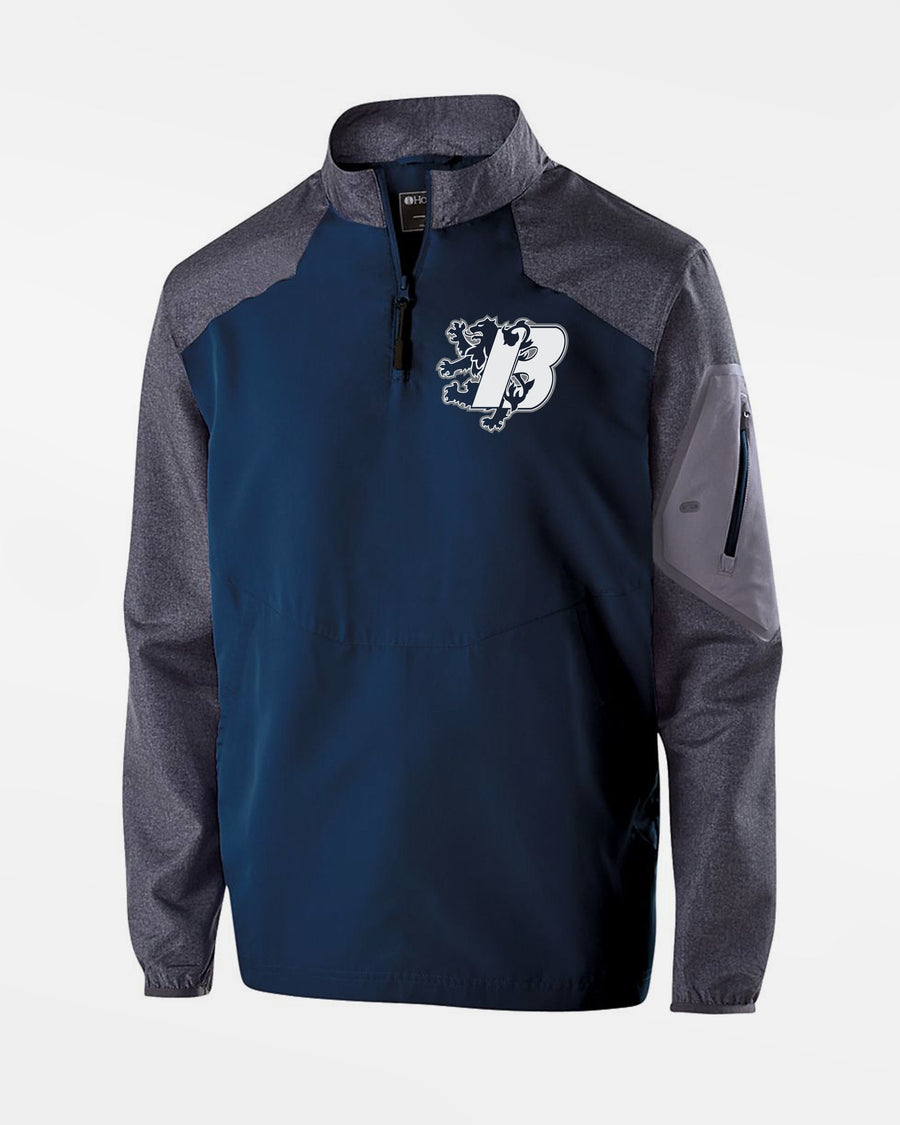 Holloway Raider Warmup Longsleeve Pullover "Braunschweig 89ers", B, navy blau-grau-DIAMOND PRIDE