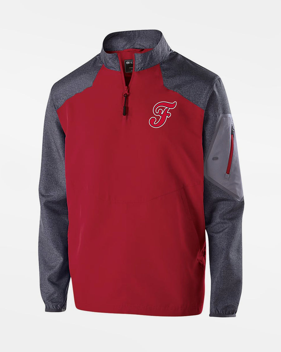 Holloway Raider Warmup Longsleeve Pullover "Frankfurt Eagles", F, rot-grau-DIAMOND PRIDE