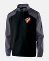 Holloway Raider Warmup Longsleeve Pullover "Gröbenzell Bandits", schwarz-grau-DIAMOND PRIDE