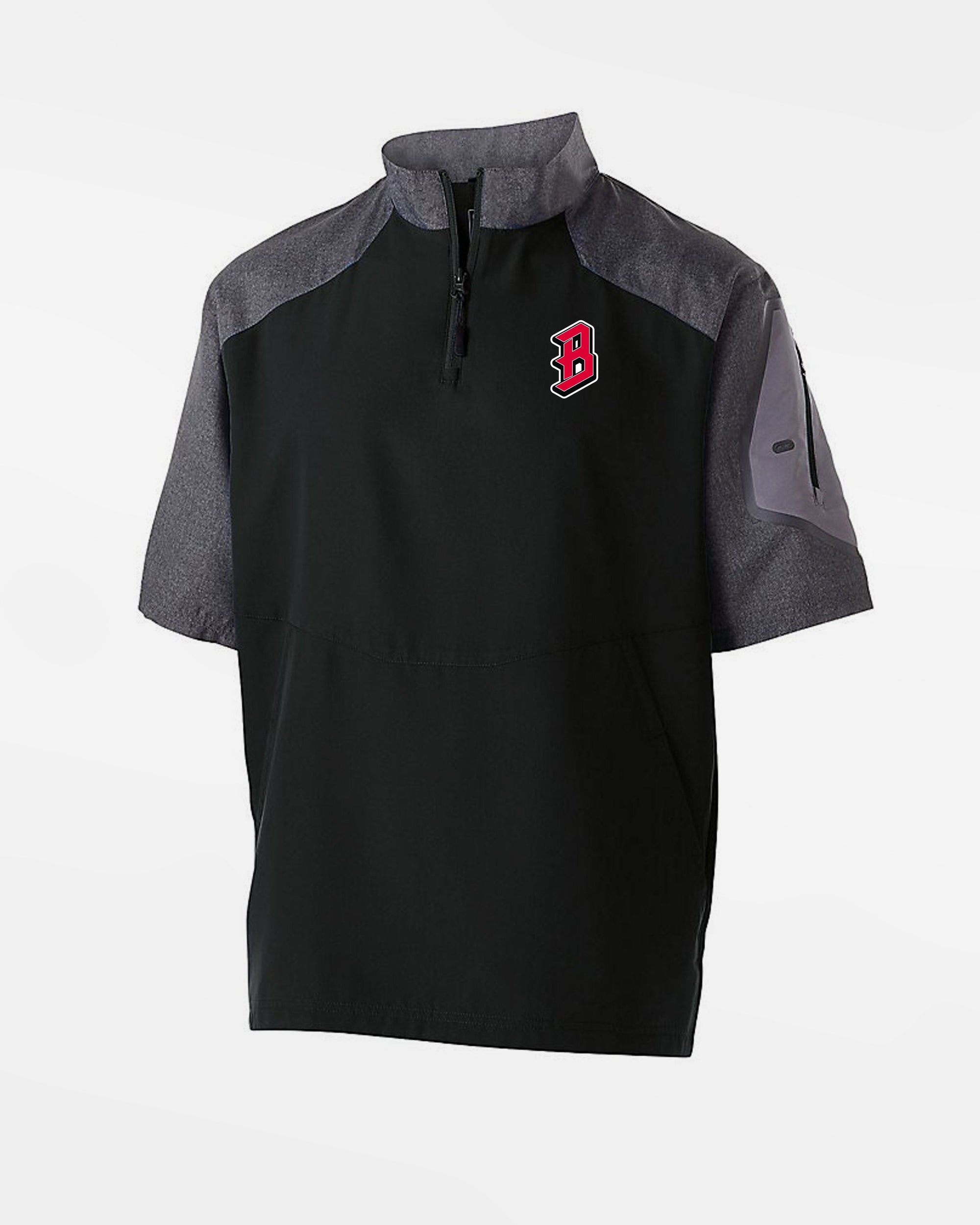 Holloway Raider Warmup Pullover "Bremen Dockers", B, schwarz-grau-DIAMOND PRIDE