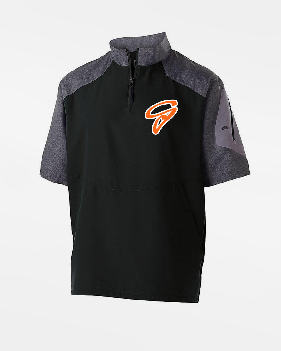 Holloway Raider Warmup Pullover "Gröbenzell Bandits", schwarz-grau-DIAMOND PRIDE