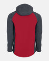 Holloway Raider Warmup Softshell Jacket, rot-grau-DIAMOND PRIDE