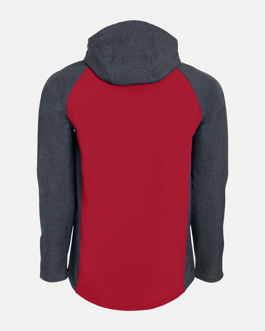 Holloway Raider Warmup Softshell Jacket, rot-grau-DIAMOND PRIDE