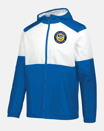 Holloway SeriesX Hooded Jacket "Altdorf Icesharks", Crest, royal blau - weiss-DIAMOND PRIDE