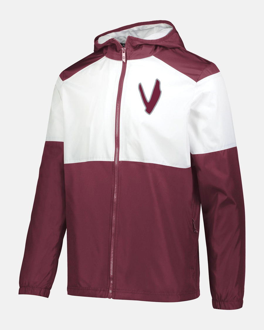 Holloway SeriesX Hooded Jacket "Wesseling Vermins", V, maroon rot-weiss-DIAMOND PRIDE