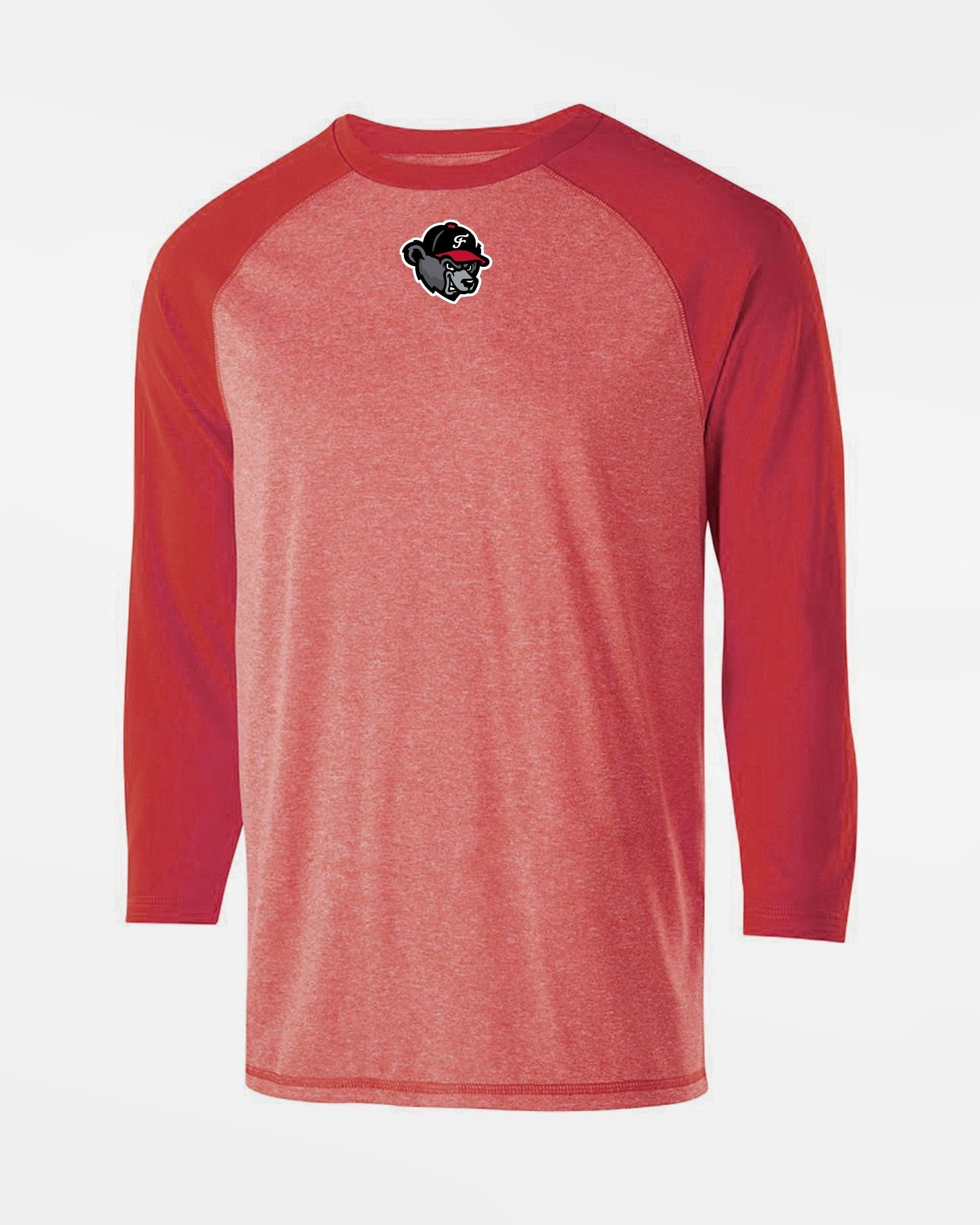 Holloway Typhoon 3/4 Sleeve Functional Shirt "Freising Grizzlies", Bear, rot-DIAMOND PRIDE