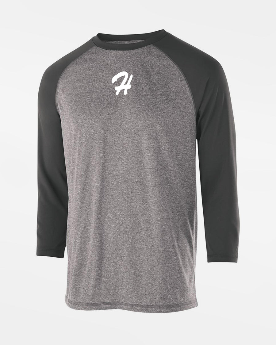 Holloway Typhoon 3/4 Sleeve Functional Shirt "Herrenberg Wanderers", H, dunkelgrau-DIAMOND PRIDE