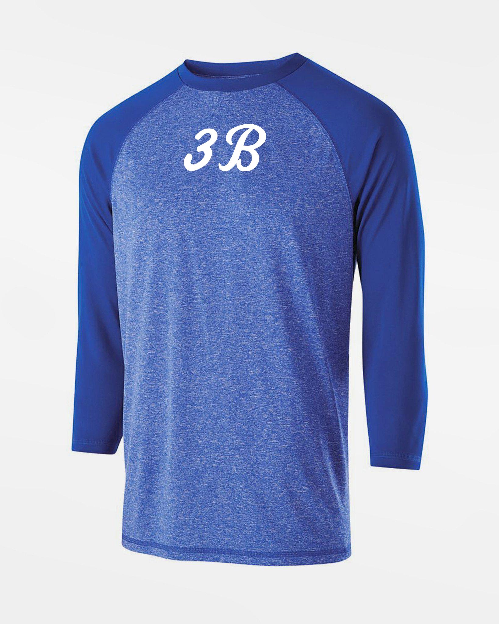 Holloway Typhoon 3/4 Sleeve Functional Shirt "Hülben 3B", Script, royal blau-DIAMOND PRIDE