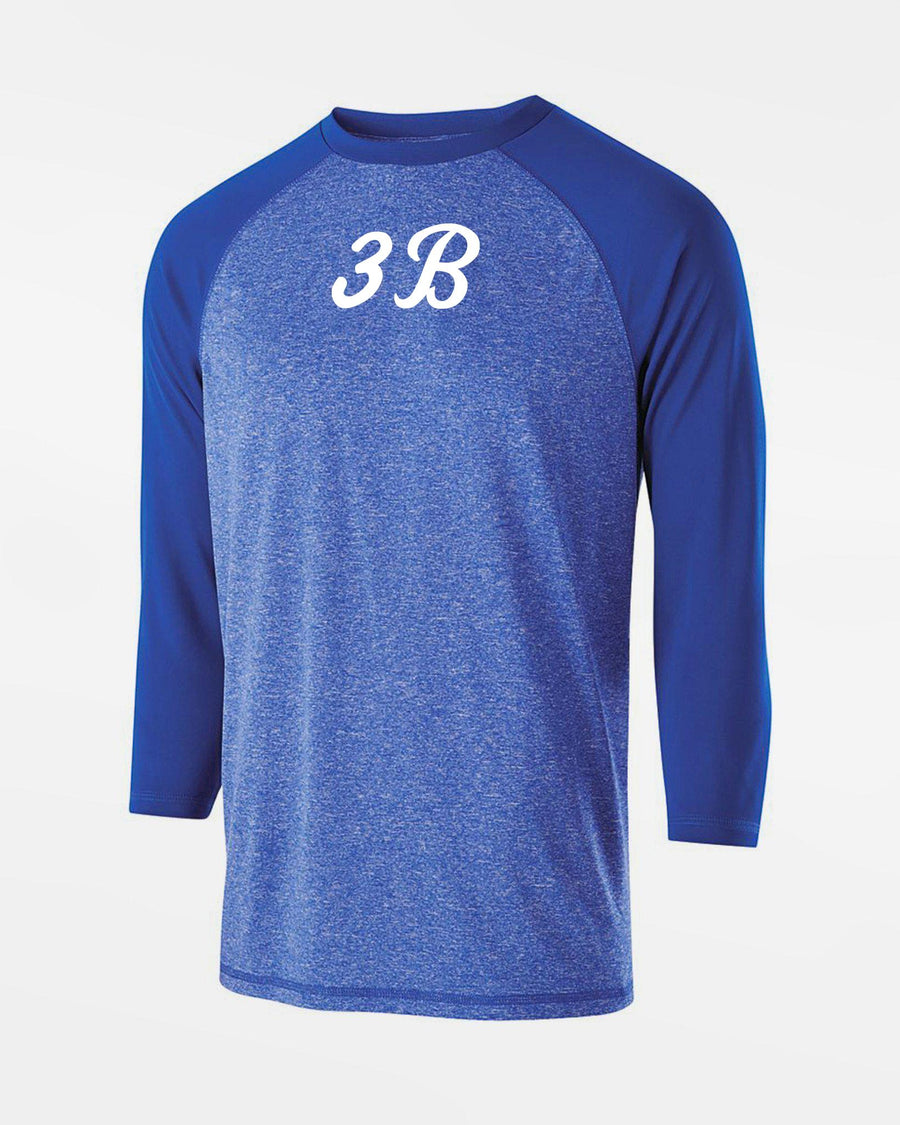 Holloway Typhoon 3/4 Sleeve Functional Shirt "Hülben 3B", Script, royal blau-DIAMOND PRIDE